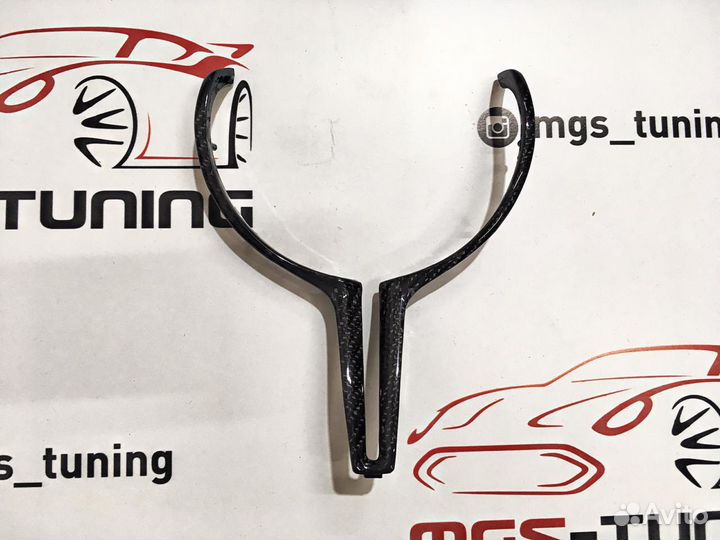 Карбоновая вставка в руль BMW от М Пакета