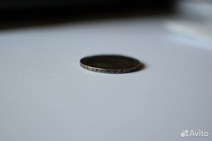 Монета 1 рубль 1738г. Б.М. Анна 