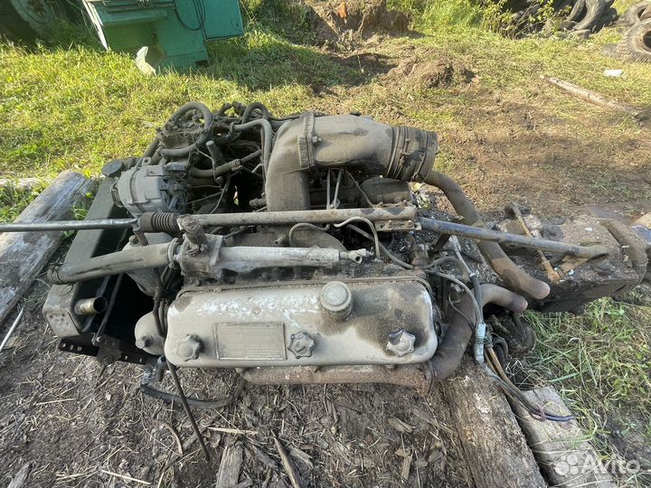 Двигатель коробка маз