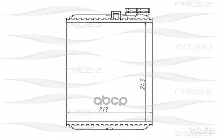 Радиатор отопителя KW0247 free-Z