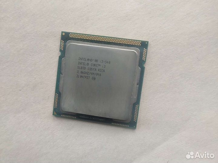 Процессор intel core i3-540