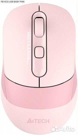 FB10CS USB baby pink, Мышь A4Tech FB10CS Беспроводна
