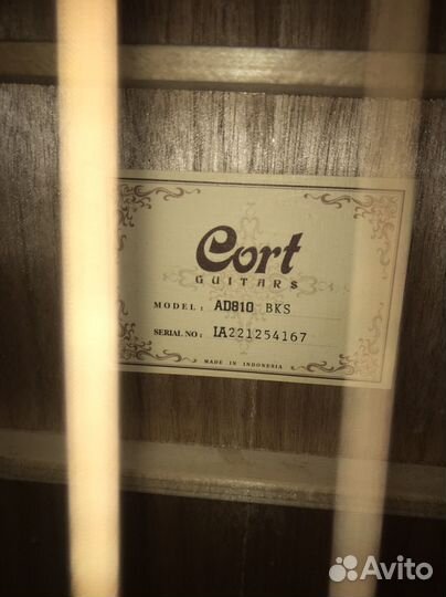 Акустическая гитара Cort AD810 BKS
