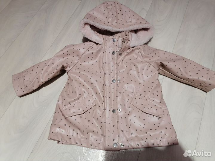 Куртка zara для девочки 80
