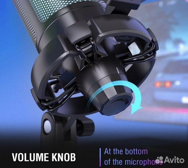 Новый Микрофон fifine ampligame a6v черн/бел/розов