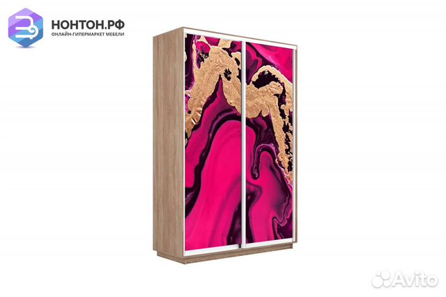 Шкаф-купе 2-х дверный Нонтон фото №1005 / дуб соно