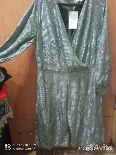 Стильный комбинезон женский, люрекс