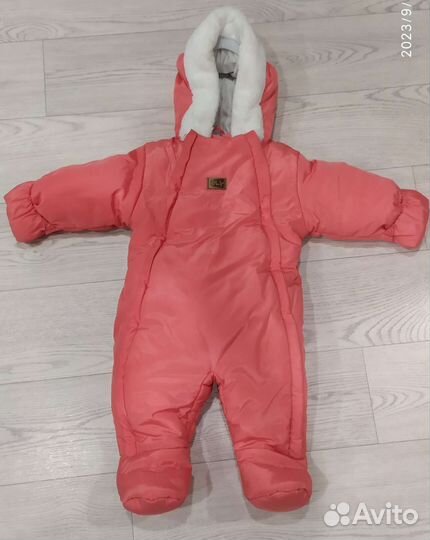Зимний комбинезон для девочки 74