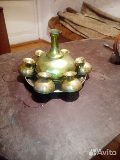 Винный сервиз мельхиор СССР