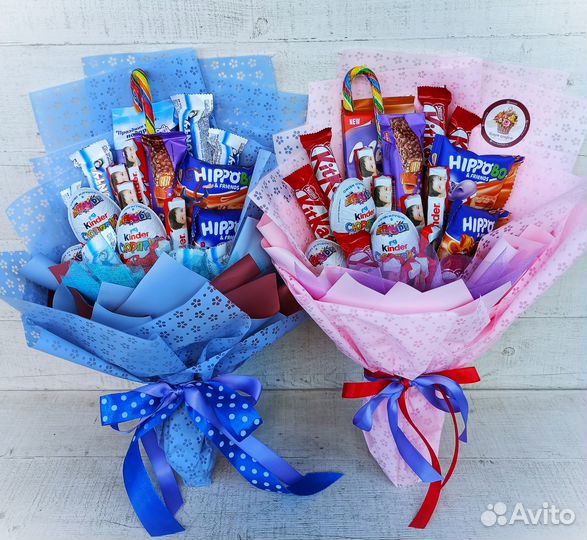 Детский букет из конфет