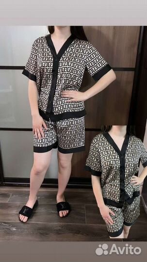 Пижама шелковая