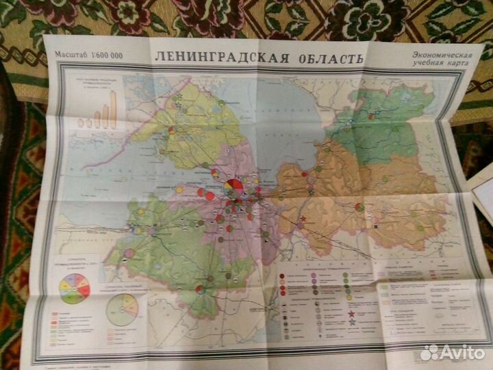Карта Ленинградская область СССР