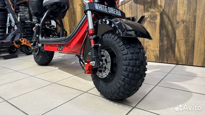 Электросамокат White Siberia mini R 2.0 1200W RED
