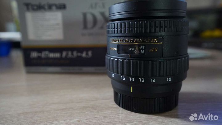 Объектив Tokina AT-X 10-17mm Fish-Eye Nikon F
