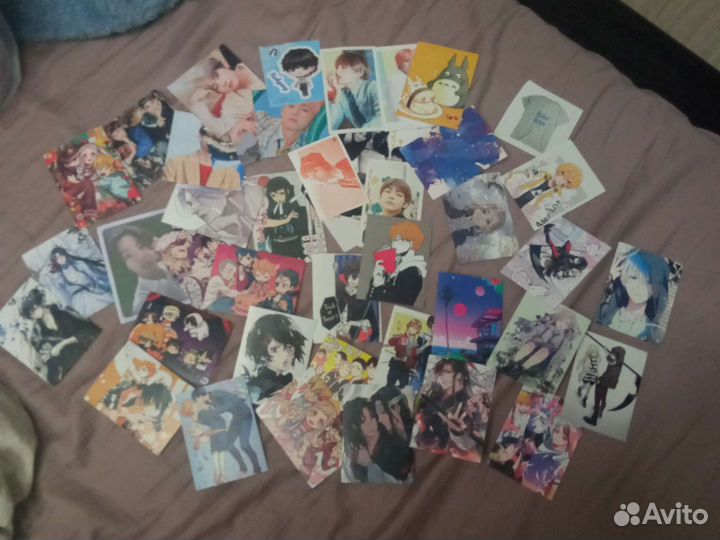 Карточки и наклейки бтс, bts, аниме, клинок