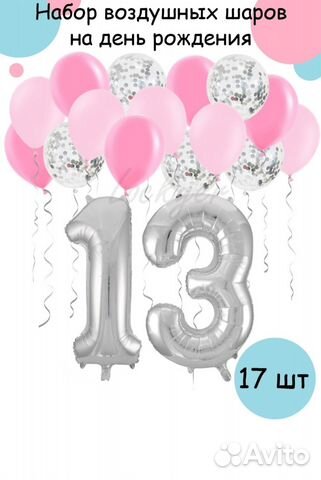 Воздушные шарики цифра