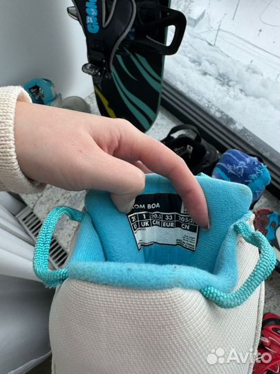 Сноубордические ботинки burton детские 32 размер