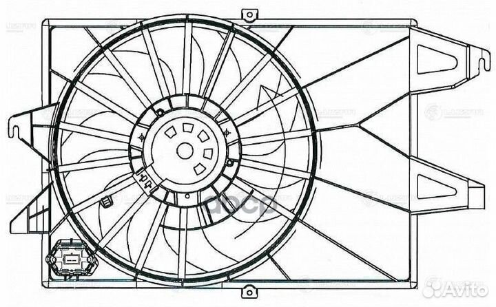 Вентилятор радиатора двигателя LFK1070 luzar