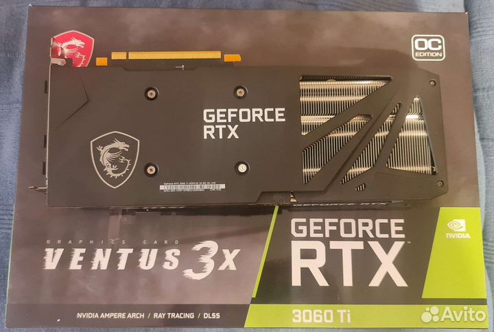 Видеокарта MSI GeForce RTX 3060 TI ventus 3X 8G