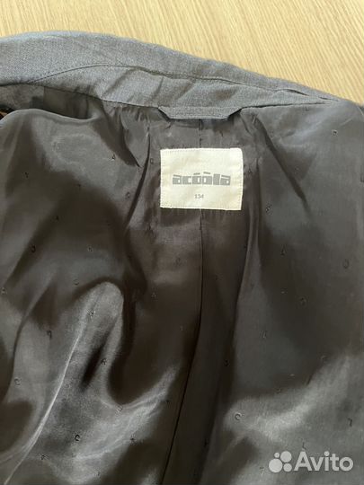 Костюм acoola для школьника серый 134 рост
