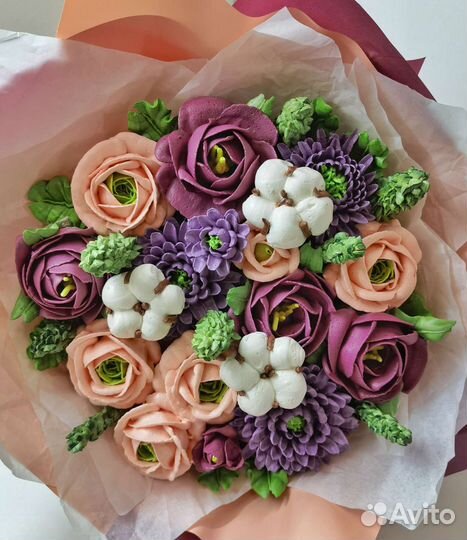 Цветы из зефира на заказ