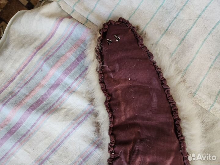 Меховой воротник песец