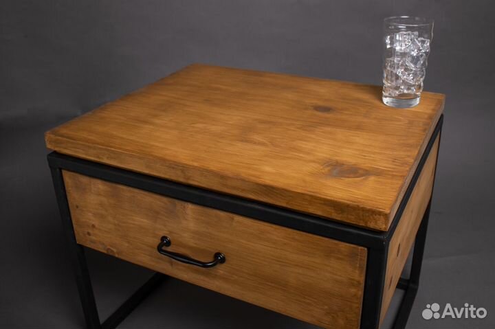 Прикроватный столик Loft / тумба столик лофт