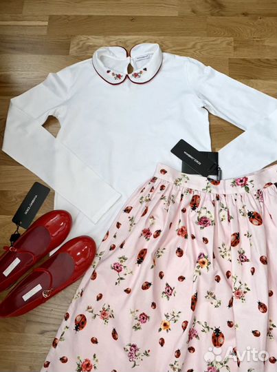 Dolce Gabbana новое юбка + блузка 11/12 лет
