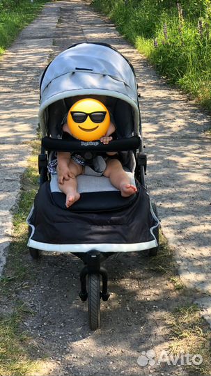Коляска Peg perego 3 в 1 с подставкой