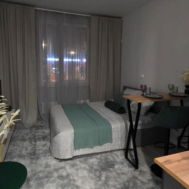 Квартира-студия, 22 м², 1 кровать