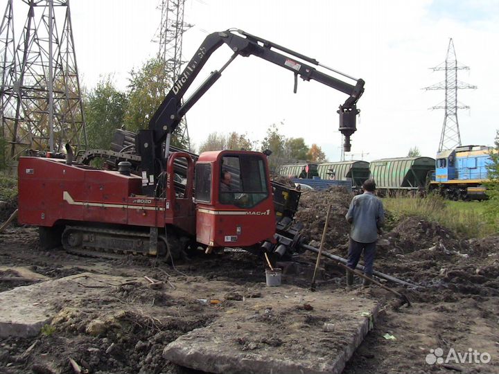 Гнб / Бурение / Прокол коммуникаций под дорогой
