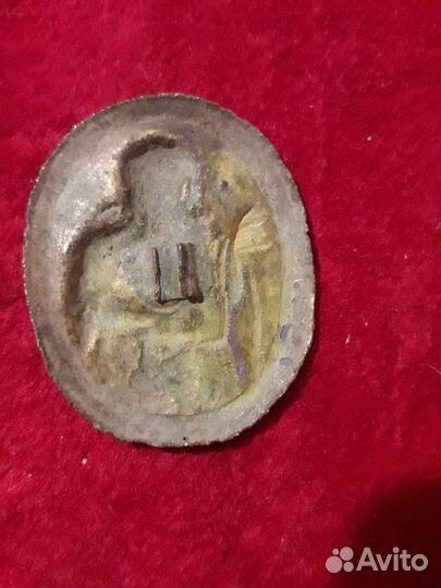 Накладка с Евангелистом для книги, золочение