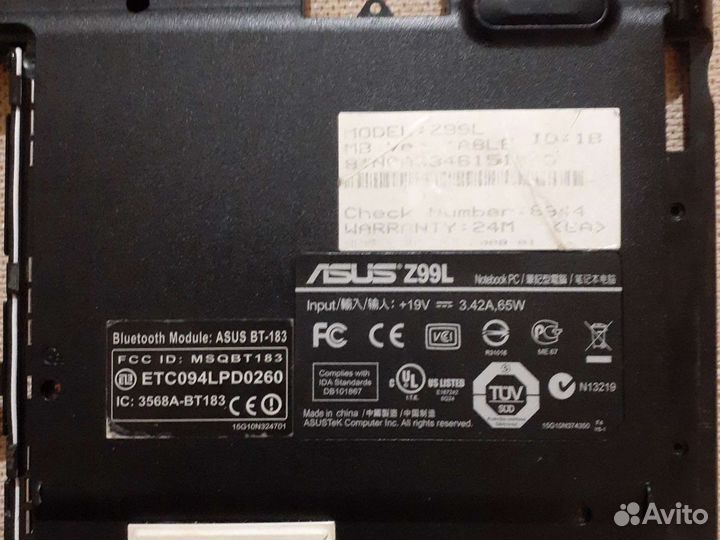 Ноутбук asus