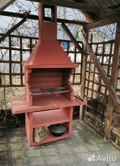 Мангал из бетона модульный