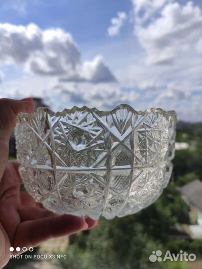 Хрустальный набор ваз