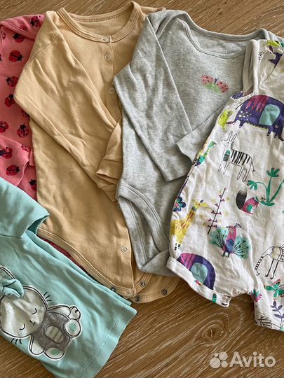 Боди для девочки пакетом