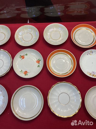 Блюдца Фарфор СССР лотом