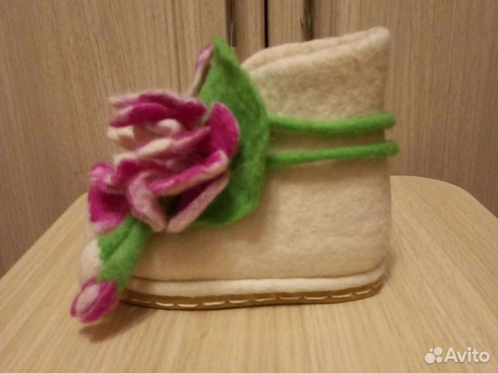 Валенки ручной работы для девочки новые