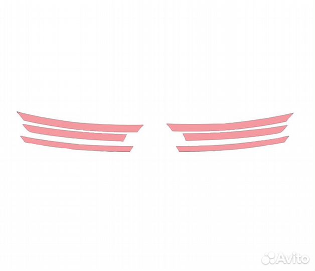 Плёнка для оклейки фар автомобиля Genesis G90 (202