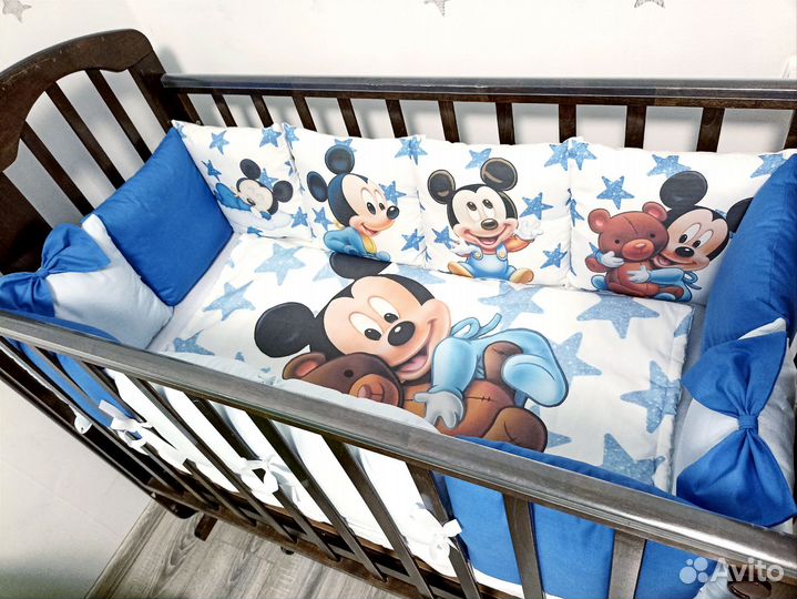 Бортики в детскую кроватку новые