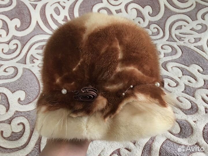 Шапка норковая женская