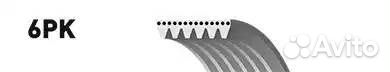 Ремень ручейковый 6PK1428