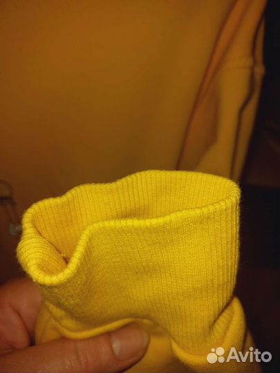 Толстовка с рисунком желтая подростки/молодежь