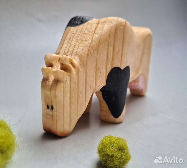 Деревянная игрушка Корова