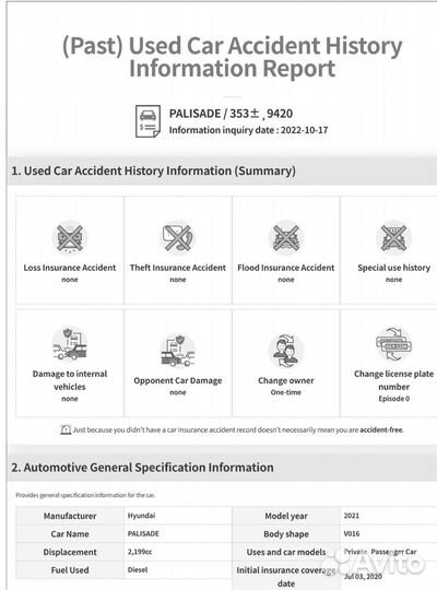 Проверка истории автомобиля из Кореи