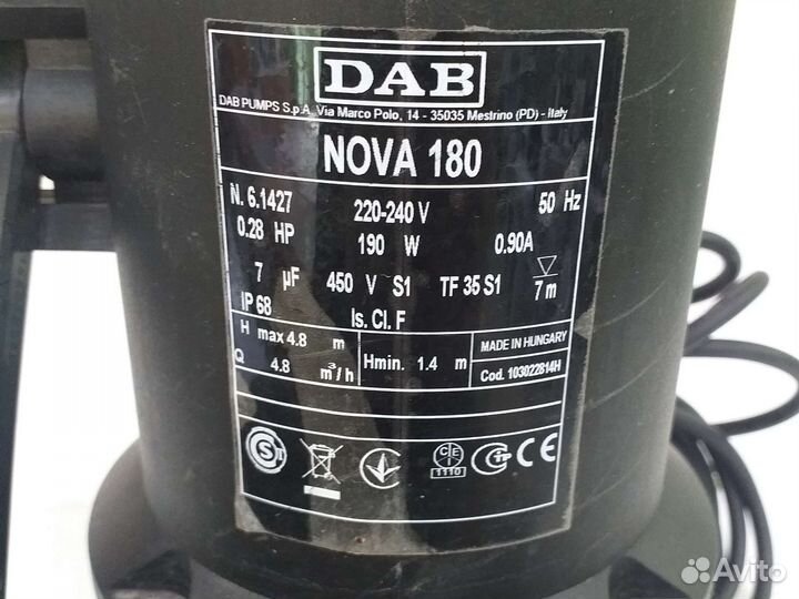 Насос nova 180 M-A SV