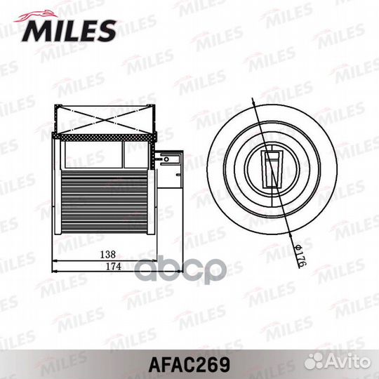 Afac269 miles Фильтр воздушный afac269 Miles