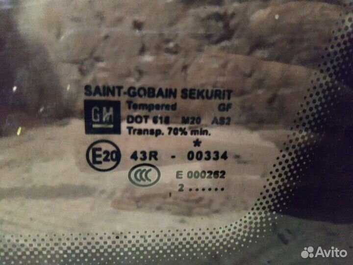 Стекло глухое заднее правое Opel Astra H