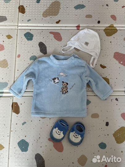 Вещи и обувь пакетом на мальчика 68-74