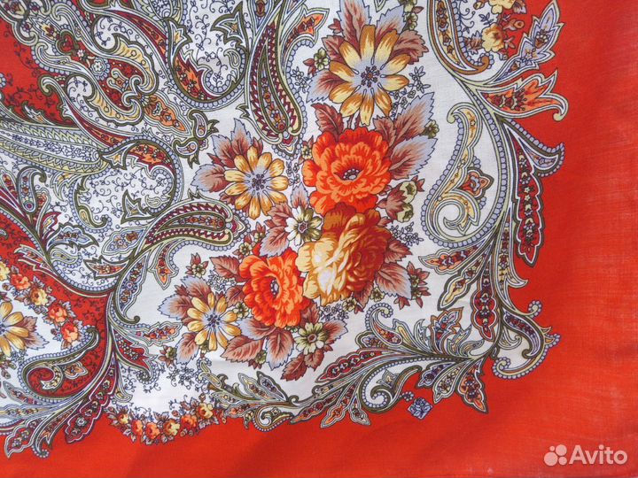 Павловопосадский платок шаль 125х125 